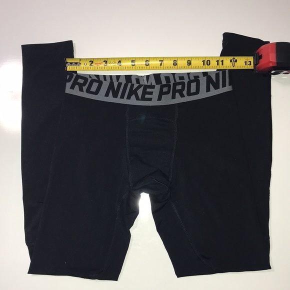 Nike Pro Workout Leggings Size Large (see measurements) Black - Picture 2 of 7